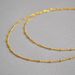 ETSY Brass Material Gold-plated Simple And Versatile Temperament Layered Fashionable Double-layer Bean Chain Necklace_ipsvogv.com