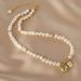 Baroque Natural Freshwater Pearl Bracelet, Female Unique Design, High Grade Love Beaded Bracelet_ipsvogv.com