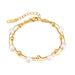 Women's Jewelry Retro Bracelet Female Stainless Steel Niche Light Luxury Freshwater Pearl Stacking Simple And Versatile Titanium Steel Bracelet_ipsvogv.com