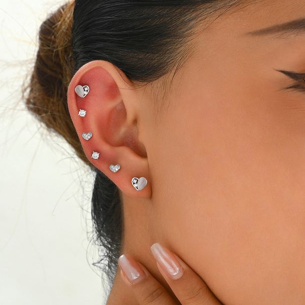 Sweet and fresh Korean version women's forest set, niche love bow design, high-end feeling earrings_ipsvogv.com
