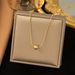 Simple And Fashionable Titanium Steel Necklace For Women, Round Bead Collarbone Chain, Internet Famous Instagram Trendy_ipsvogv.com