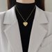 Love 【 】 Eyes Light Luxury Charm Gorgeous Full Diamond Necklace Women's Versatile Clavicle Titanium Steel Chain 【 】 】 【 【 】_ipsvogv.com