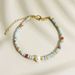 Artistic Retro Stone Disc Stone Beaded Retro Fashionable Bracelet Temperament Female_ipsvogv.com