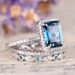 Cao Shi's New Engagement Set Of Three Rings, And Fashionable Large Rectangular Women's Ring With Fresh Hand Accessories_ipsvogv.com