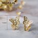 Cao Shi Fashion Youth Hollow Butterfly Earrings Electroplated Copper Inlaid Zircon Student Youth Girl Earrings_ipsvogv.com