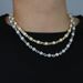 New 7mm Micro Inlaid Zircon Round Bead Necklace Men And Women's Same Style Personalized Jewelry_ipsvogv.com