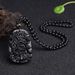 Obsidian Glass Pendant Black Dragon Brand Men's Dominant Couple Agate Bead Necklace_ipsvogv.com