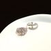 Zircon Diamond Full Cross Bow Pink Open Ring, Light Luxury, High End, Niche Design, Fashion Accessories For Women Ring, Luxury, End, Design,_ipsvogv.com