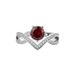 tikto Live Broadcast Full Coronates Love One Carat Pomegranate Red Six Claw Zircon Diamond Wedding Ring Girl_ipsvogv.com