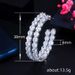Cao Shi International, Zhang Ziyi, Star, Same Style C-shaped, Premium, Magnificent Earrings, Oversized and_ipsvogv.com