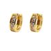 Women's Jewelry Brass Plated With Real Gold Daily Commuting Temperament Fashion Small Earrings Micro Inlaid Zircon Earrings Ear Buckles_ipsvogv.com