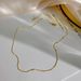 Fine Gold Neck Ring, Necklace, Women's Plain Titanium Steel, Non Fading Collarbone Chain, No Pendant_ipsvogv.com