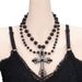 Jewelry Halloween Dark Simple Fashion Cross Pearl Hip Hop Punk Necklace_ipsvogv.com