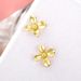 Cao Shi Flower Metal 2024 New Small and Popular Design Light Luxury Earrings_ipsvogv.com
