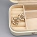 Qingdao Irregular Baroque Millet Pearl Beads Set with Transparent Crystal Earstuds Versatile Earrings_ipsvogv.com
