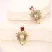Women’s Jewelry Set Fashion New Earrings Inlaid With Zircon Irregular Heart Shape Earrings For Women Stainless Steel Gold Plated Earrings_ipsvogv.com