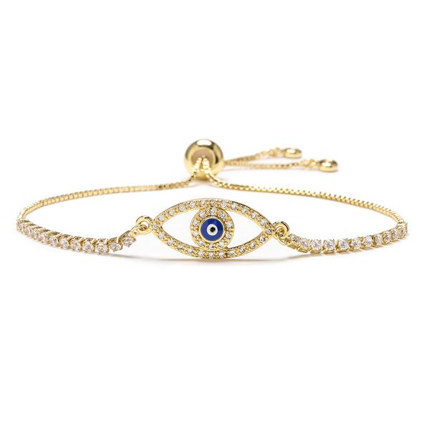 Women's Jewelry Fashion Copper Zircon Geometric Eye Bracelet Copper Micro Inlaid Palm Ornaments Jewelry Bracelet_ipsvogv.com