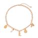 Ethnic Style Denim Hat Boots Pendant Ins Irregular Pearl Chain Necklace For Women_ipsvogv.com