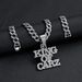 New Three-dimensional Full Diamond Letter Pendant Neckl, Domineering And Exaggerated Hip-hop Street Dance Cuban_ipsvogv.com