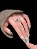 Forest Style Temperament, Blue Water Zircon Border Ring, Autumn Winter Clear And Cool Light Luxury, Niche Design,_ipsvogv.com