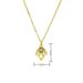 Mini Gold Plated Copper Pendant Necklace - Micro Inlaid Zircon For Kids, Trendy Niche Design For Girls & Boys_ipsvogv.com