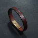 Men Jewelry Punk Brown Braided Leather Bracelet for Stainless Steel Magnetic Clasp Fashion 20.5cm Bangles Gifts_ipsvogv.com
