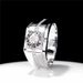 Classic Carbon High Simulation Men's Diamond Moissanite Plating For A Great And Elegant Wedding Ring_ipsvogv.com