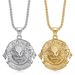 New Hip-Hop Jewelry Stainless Steel Gold-Plated Lion Head Pendant Necklace_ipsvogv.com