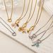Women's Jewelry Stainless Steel Furnace Vacuum Plating Real Gold Twisted Open Ring Pearl Paper Clip Detachable Basic Chain_ipsvogv.com