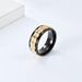 Rotatable gear decompression ring to relieve anxiety niche light luxury design titanium steel hand jewelry_ipsvogv.com