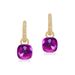 Purple Candy Earrings For Women S925 Silver Gold Plated Colored Gemstone Earrings Light Luxury Fashion High End_ipsvogv.com