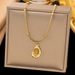 Maillard Tiger Eye Stone Necklace, Women's Titanium Steel Autumn/Winter Sweater Chain, 2023 New Light Luxury And Unique_ipsvogv.com