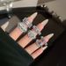 open French Zircon Full Hollow Diamond With Niche Design, Fashionable High-end, Light Luxury And Personalized Ring For Design, High-end,_ipsvogv.com