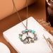 Hot Selling Items, Personalized Accessories With Pearls Embedded In LUCKY Style Anti War Flower Necklace_ipsvogv.com