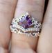 Light Luxury Princess Crown Silver Jewelry Inlaid Purple Diamond Ring Female_ipsvogv.com