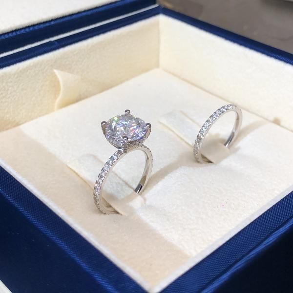 Sanjie Fashion Simple Round Zircon Ring Jewelry_ipsvogv.com