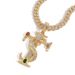 Hip hop ASEN Ai Zhiheng same cross pendant micro inlaid colored zircon love personality men and women hip hop necklace_ipsvogv.com