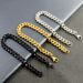 Stainless Cuban Chain Men's Gold Titanium Steel Polished Six-Sided Bracelet Jewelry 3/5/7/9mm_ipsvogv.com