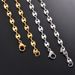 Hot Sales 1 piece Stainless Steel Hip Hop Coffee Bean Necklaces Pig Nose Chains Bracelets Punk Necklace_ipsvogv.com
