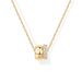 Brass Real Gold Electroplating Zircon Inlaid Fashionable Double Circle Pendant Versatile Women's Necklace_ipsvogv.com