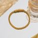 Minimalist Titanium Bracelet For Men, High-End Trendy Style, Stainless Steel Reversible Flower Basket Chain Jewelry_ipsvogv.com
