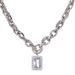 Personalized rock sugar gemstone men's sweater necklace women's niche design high end sweater chain titanium steel hip hop clavicle chain_ipsvogv.com