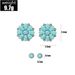 New Bohemian Style Turquoise Floral Circular 2-pair Combination Set With And Earrings_ipsvogv.com
