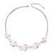 New colored leaf design necklace, women's personalized alloy pendant, long chain necklace accessory_ipsvogv.com