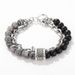 Source Jewelry Fashion Punk Style Frosted Stone Chain Combination Geometric Men's Bracelet Bracelet Accessories Men_ipsvogv.com
