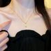 【 Full body titanium steel 】 Real gold necklace in the pentagonal star extremely simple wind furnace, female ins mesh_ipsvogv.com