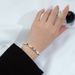 Japanese And Korean S Silver Rainbow Contrast Beaded Bracelet Fashionable Smiling Face Little Bear Hand Strand Instagram_ipsvogv.com