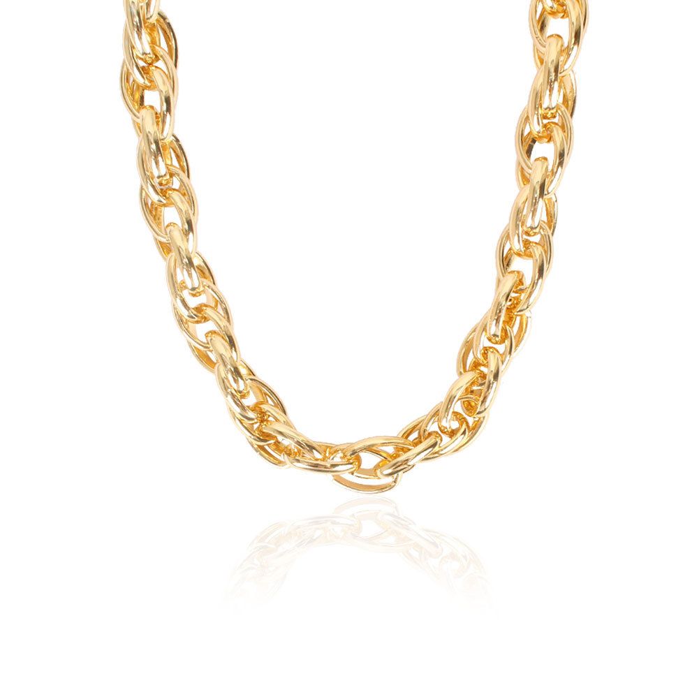 Gold Necklace Creative Fashion Retro Punk Style Thick Chain Clavicle Chain_ipsvogv.com