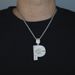 Men's Jewelry Plug Letter TALK Zircon Pendant Hip Hop Street Trend Necklace_ipsvogv.com