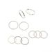 Super Love Metal Texture For Women's Instagram Crowd Design 10 Piece Joint Set Ring_ipsvogv.com